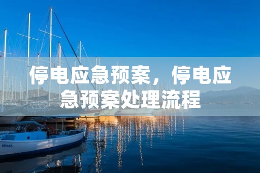 停电应急预案,停电应急预案处理流程 停电应急预案,停电应急预案处理流程