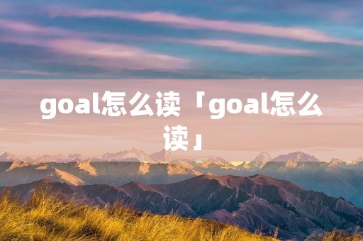 goal怎么读「goal怎么读」