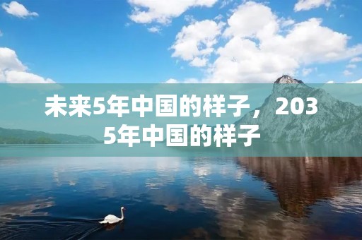 未来5年中国的样子,2035年中国的样子 未来5年中国的样子,2035年中国的样子