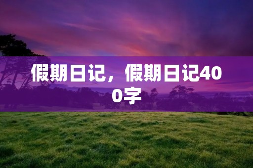 假期日记,假期日记400字