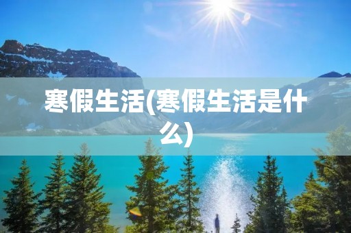 寒假生活(寒假生活是什么)