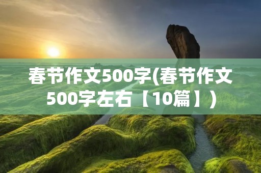 春节作文500字(春节作文500字左右【10篇】)