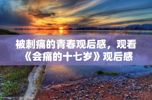 被刺痛的青春观后感,观看《会痛的十七岁》观后感 被刺痛的青春观后感,观看《会痛的十七岁》观后感