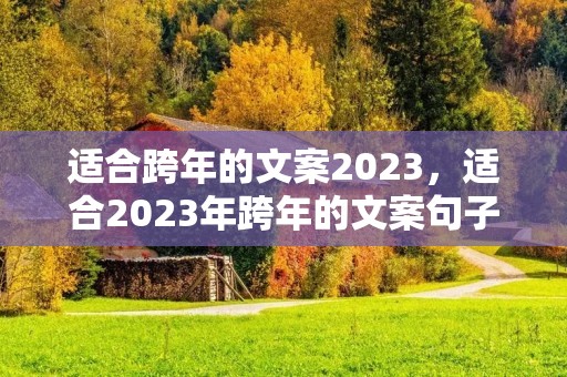 适合跨年的文案2023,适合2023年跨年的文案句子 适合跨年的文案2023,适合2023年跨年的文案句子
