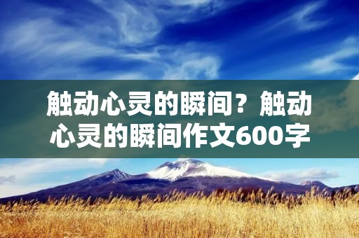 触动心灵的瞬间?触动心灵的瞬间作文600字 触动心灵的瞬间?触动心灵的瞬间作文600字