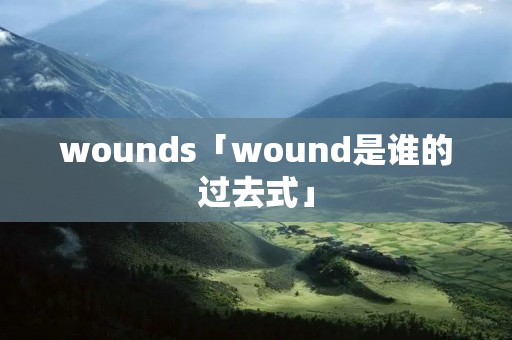 wounds「wound是谁的过去式」 wounds「wound是谁的过去式」