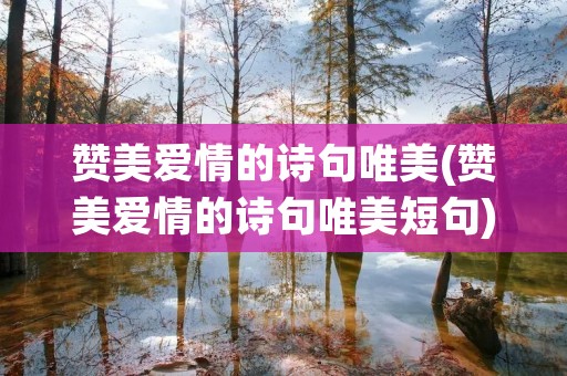 赞美爱情的诗句唯美(赞美爱情的诗句唯美短句) 赞美爱情的诗句唯美(赞美爱情的诗句唯美短句)