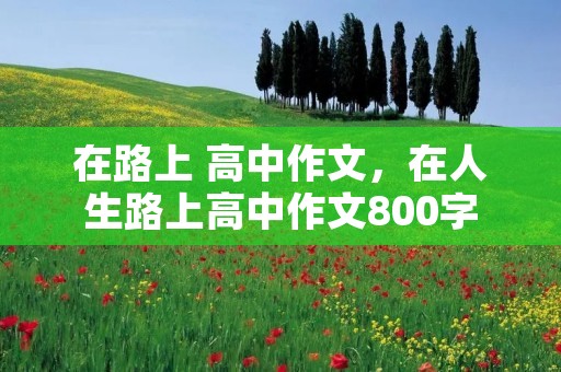 在路上 高中作文,在人生路上高中作文800字 在路上 高中作文,在人生路上高中作文800字