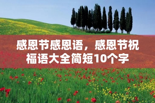 感恩节感恩语,感恩节祝福语大全简短10个字
