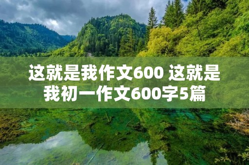 这就是我作文600 这就是我初一作文600字5篇