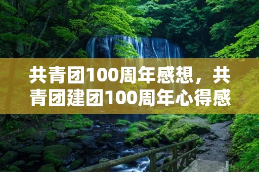共青团100周年感想,共青团建团100周年心得感想7篇 共青团100周年感想,共青团建团100周年心得感想7篇