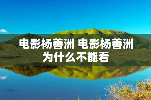 电影杨善洲 电影杨善洲为什么不能看 电影杨善洲 电影杨善洲为什么不能看