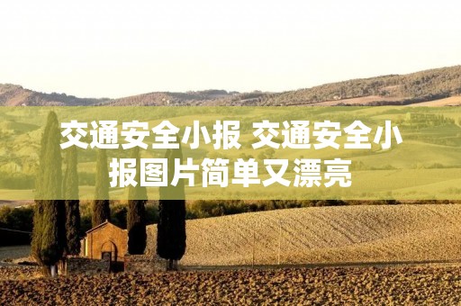 交通安全小报 交通安全小报图片简单又漂亮 交通安全小报 交通安全小报图片简单又漂亮