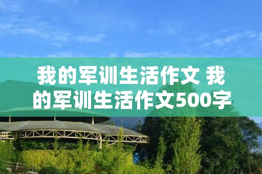 我的军训生活作文 我的军训生活作文500字左右