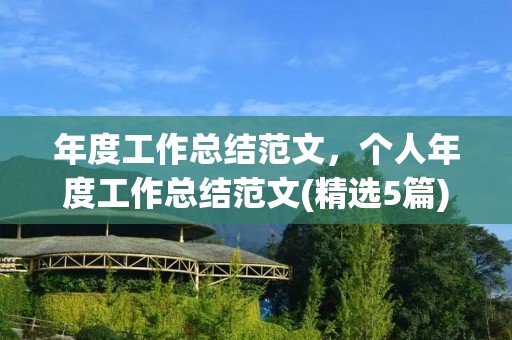 年度工作总结范文,个人年度工作总结范文(精选5篇)