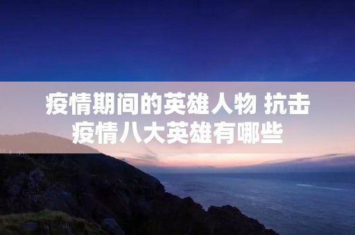 **期间的英雄人物 抗击**八大英雄有哪些