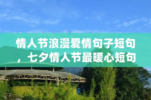 情人节浪漫爱情句子短句，七夕情人节最暖心短句甜蜜撩人(99句)