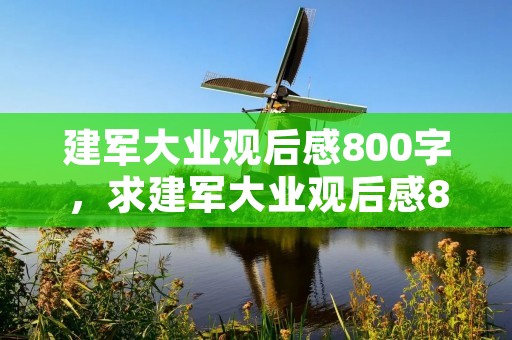建军大业观后感800字，求建军大业观后感800字,越快越好