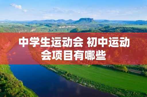 中学生运动会 初中运动会项目有哪些