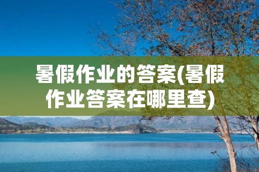 暑假作业的答案(暑假作业答案在哪里查) 暑假作业的答案(暑假作业答案在哪里查)
