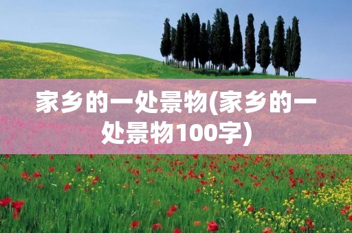 家乡的一处景物(家乡的一处景物100字)