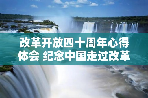 改革开放四十周年心得体会 纪念中国走过改革开放40年心得体会