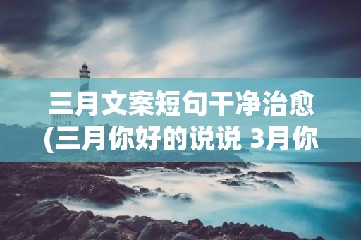 三月文案短句干净治愈(三月你好的说说 3月你好发朋友圈的文案)