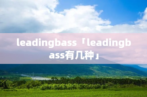 leadingbass「leadingbass有几种」