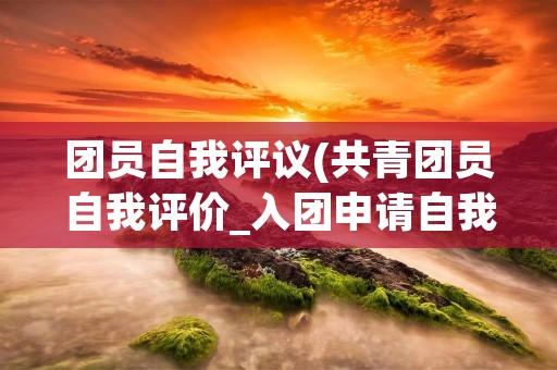 团员自我评议(共青团员自我评价_入团申请自我评价范文10篇) 团员自我评议(共青团员自我评价_入团申请自我评价范文10篇)