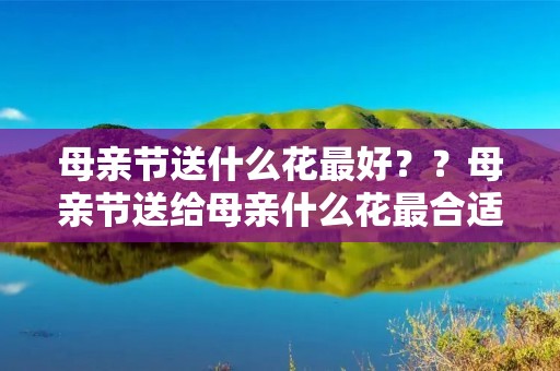 母亲节送什么花最好??母亲节送给母亲什么花最合适 母亲节送什么花最好??母亲节送给母亲什么花最合适