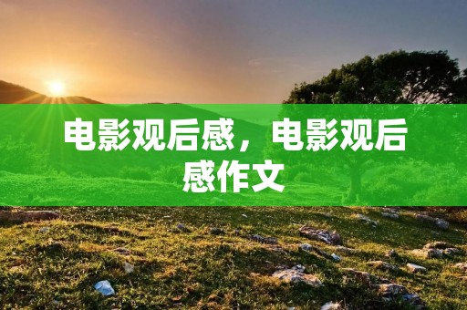 电影观后感,电影观后感作文