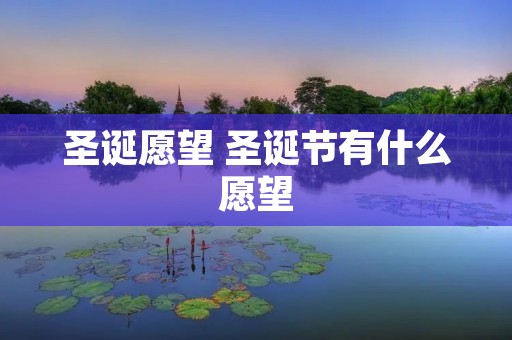 圣诞愿望 圣诞节有什么愿望