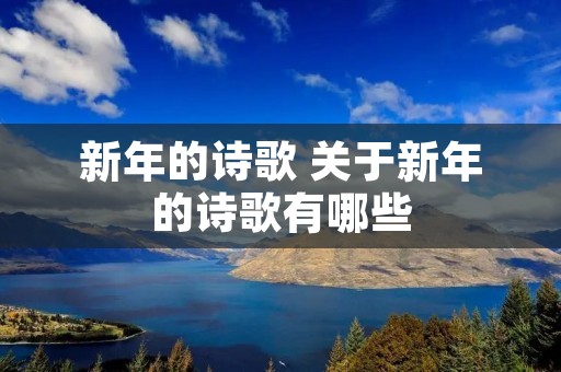新年的诗歌 关于新年的诗歌有哪些