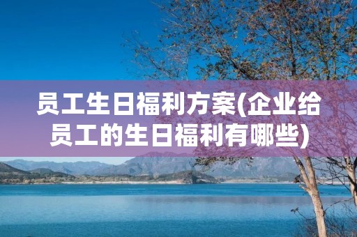 员工生日福利方案(企业给员工的生日福利有哪些) 员工生日福利方案(企业给员工的生日福利有哪些)