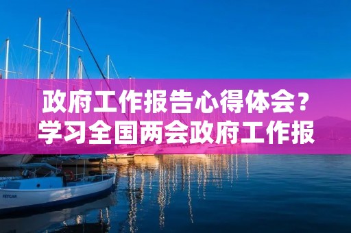 政府工作报告心得体会？学习全国两会政府工作报告心得体会【5篇】