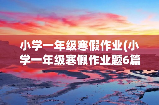 小学一年级寒假作业(小学一年级寒假作业题6篇) 小学一年级寒假作业(小学一年级寒假作业题6篇)