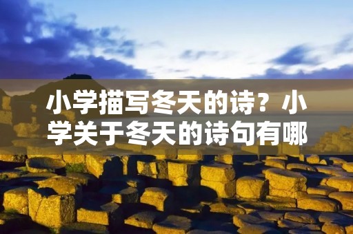 小学描写冬天的诗?小学关于冬天的诗句有哪些 小学描写冬天的诗?小学关于冬天的诗句有哪些