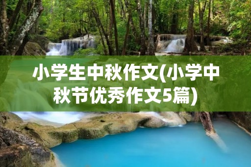小学生中秋作文(小学中秋节优秀作文5篇) 小学生中秋作文(小学中秋节优秀作文5篇)