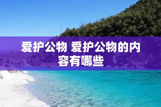 爱护公物 爱护公物的内容有哪些