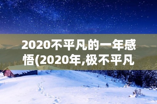 2020不平凡的一年感悟(2020年,极不平凡的一年) 2020不平凡的一年感悟(2020年,极不平凡的一年)