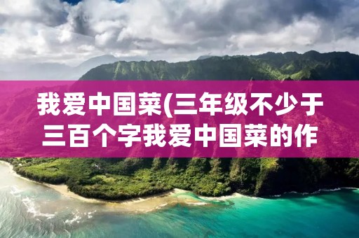 我爱中国菜(三年级不少于三百个字我爱中国菜的作文)