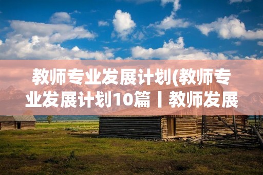 教师专业发展计划(教师专业发展计划10篇丨教师发展网)
