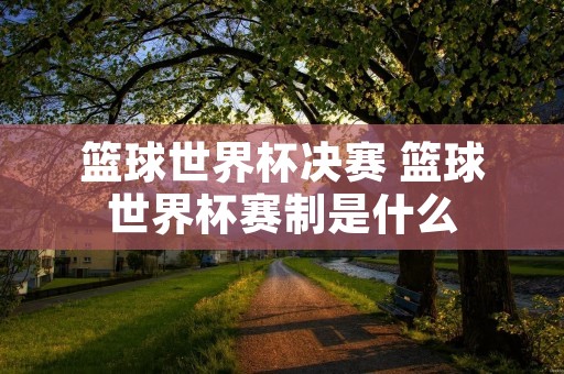 篮球世界杯决赛 篮球世界杯赛制是什么