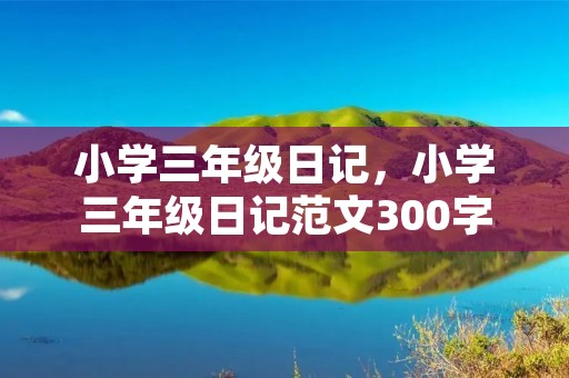 小学三年级日记,小学三年级日记范文300字六篇