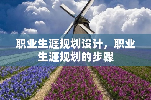 职业生涯规划设计,职业生涯规划的步骤 职业生涯规划设计,职业生涯规划的步骤
