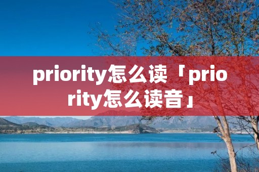 priority怎么读「priority怎么读音」