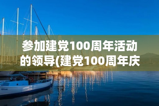 参加建党100周年活动的领导(建党100周年庆祝活动安排)