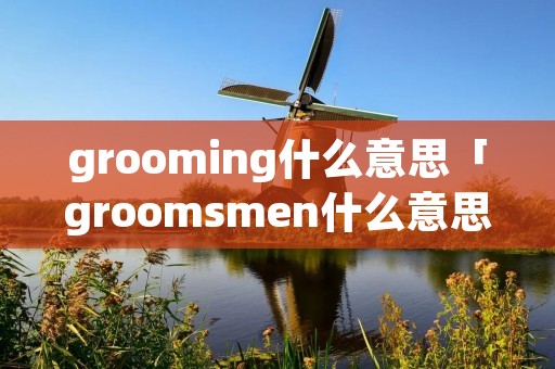 grooming什么意思「groomsmen什么意思」