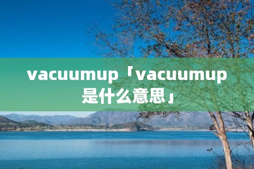 vacuumup「vacuumup是什么意思」 vacuumup「vacuumup是什么意思」