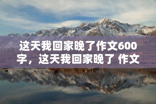这天我回家晚了作文600字,这天我回家晚了 作文600字以上
